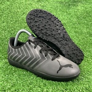 Puma Tacto II Turf Indoor Soccer Shoes Youth 1.5 Gray Futbol Sneaker 106706-03